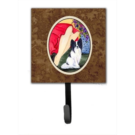 Jensendistributionservices Lady With Her Papillon Leash Holder Or Key Hook MI1713534